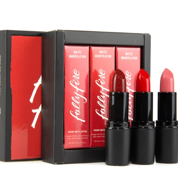 Fully Fire Expensive Habits Lipstick Set Trio BNIB - Picture 2 of 14